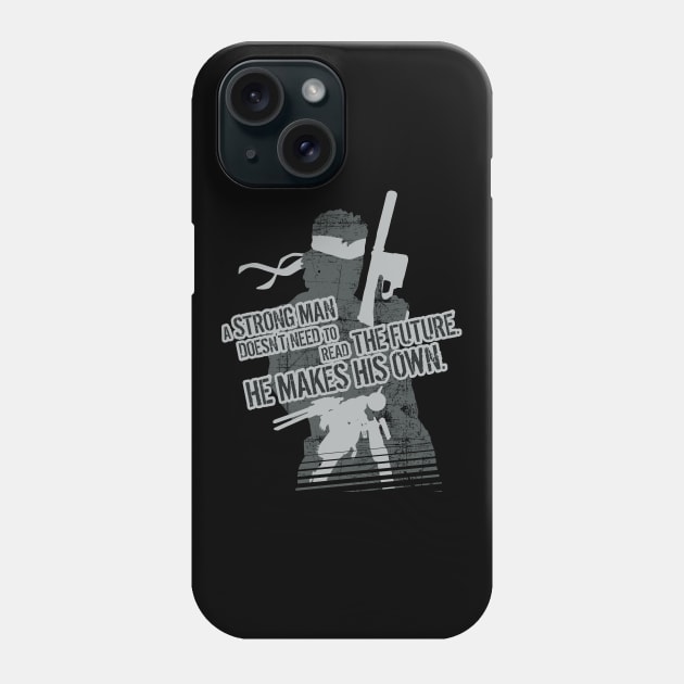 Metal Gear Solid - Solid Snake - A strong man doesn’t need to read the future. He makes his own. #2 Phone Case by InfinityTone