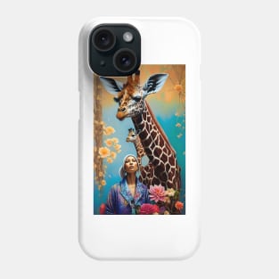 Flower Giraffe Floral Colorful Artwork Phone Case