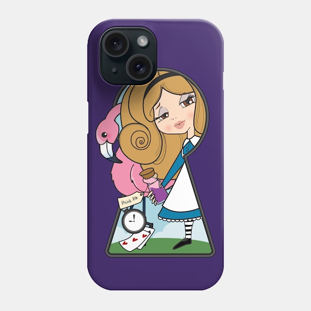 The entrance to Wonderland Phone Case by ilaamen