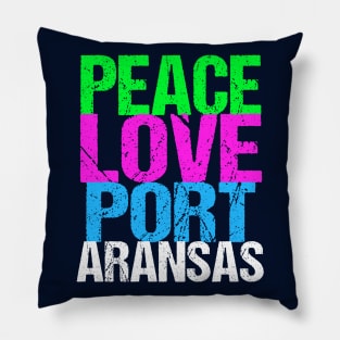 Peace Love Port Aransas Pillow