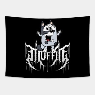 Bluey Muffin Death Metal Tapestry