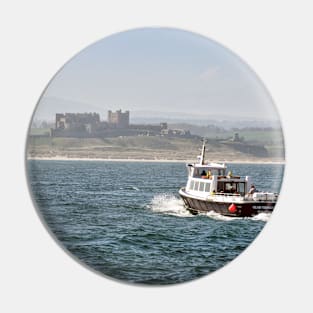 Farne Islands boat off the coast of Northumberland Pin
