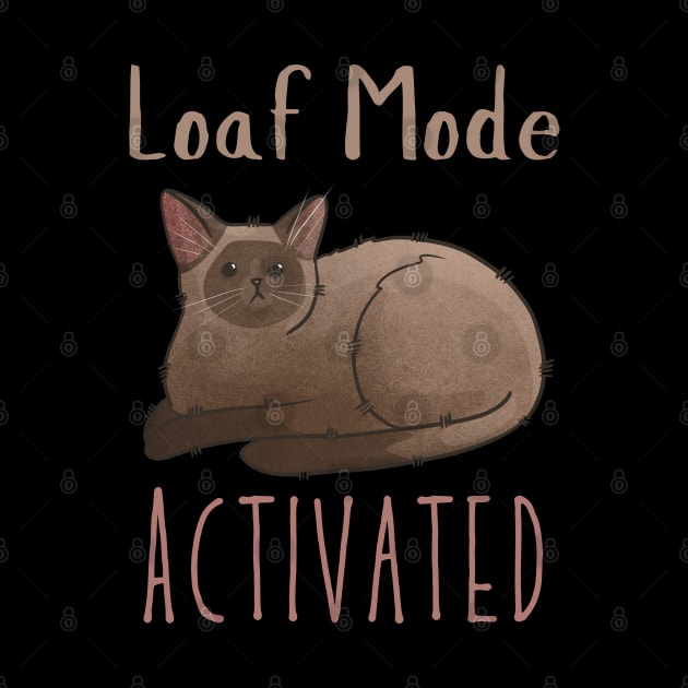 Loaf Mode Activated - Chocolate Burmese Cat - Gifts for Cat Lovers by Feline Emporium