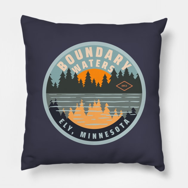 Boundary Waters Canoe Wilderness Area, Ely, Minnesota Pillow by Spatium Natura