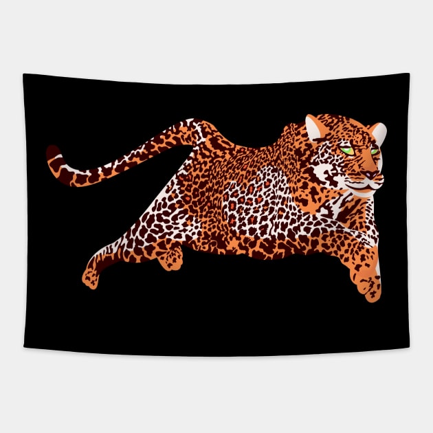 leopard Tapestry by cutequokka