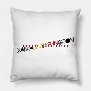 vintage typo Kamasi Washington Pillow