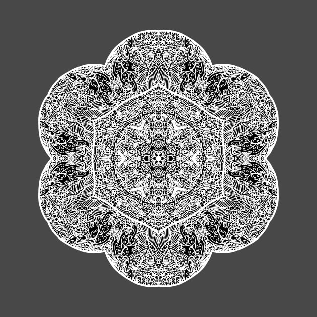 Forest Mandala - White by ElviraDraat