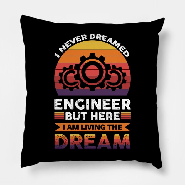 Marrying a super talented engineer Pillow by Arish Van Designs