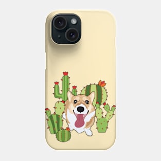 Cacti Corgi Phone Case