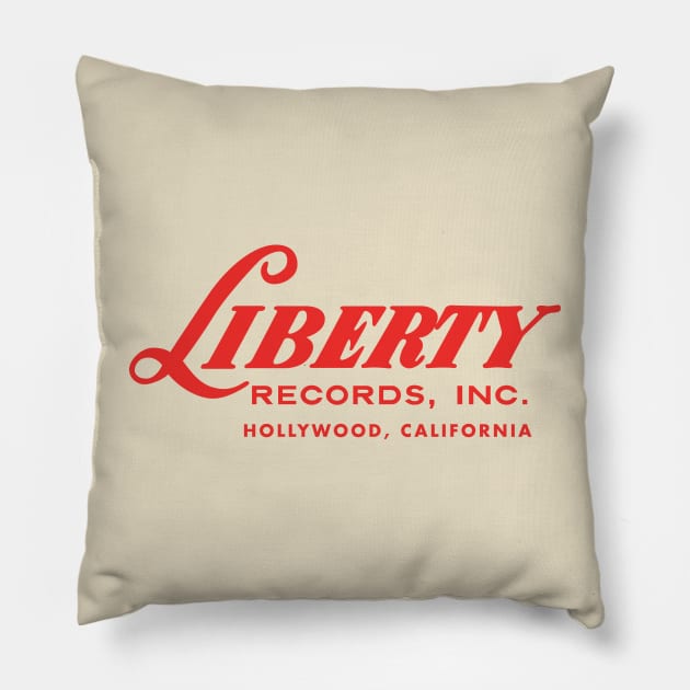 Liberty Records Pillow by MindsparkCreative