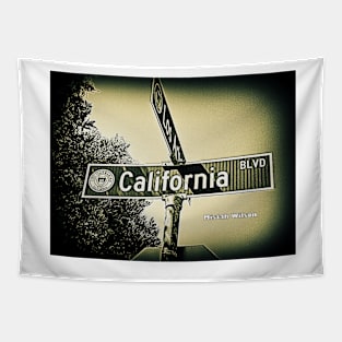 California Boulevard, San Marino, CA by Mistah Wilson Tapestry