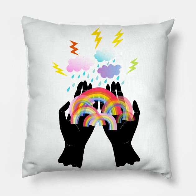 My Rainbows Pillow by anneamanda