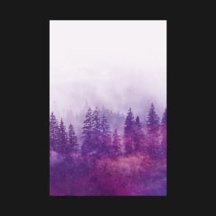 Purple Foggy Forest T-Shirt