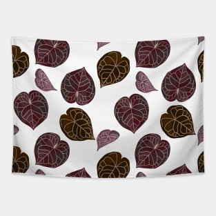 Tropical leaves pattern Tapestry