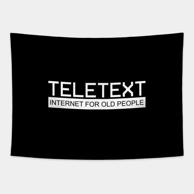 Teletext Internet For Old People Through They Communicate Tapestry by mangobanana