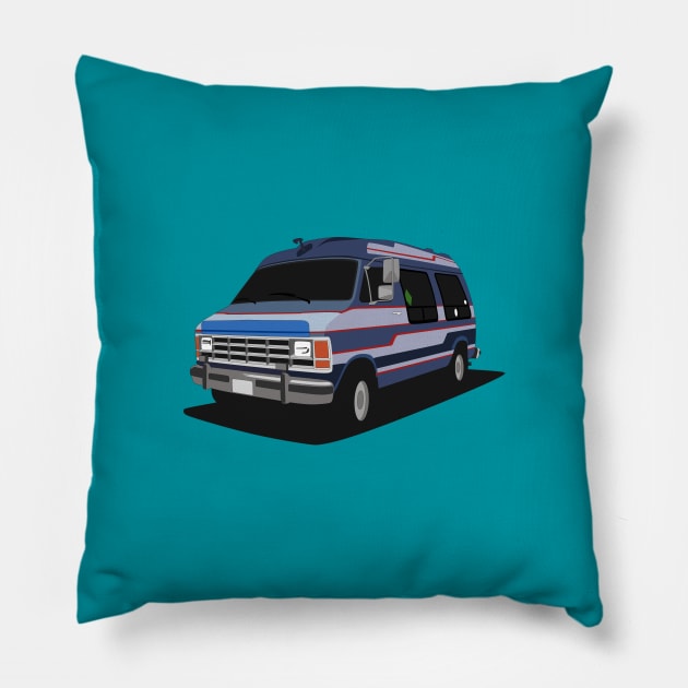 Dodge B250 Pillow by TheArchitectsGarage