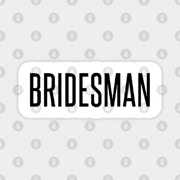 bridesman black Magnet by omarbardisy