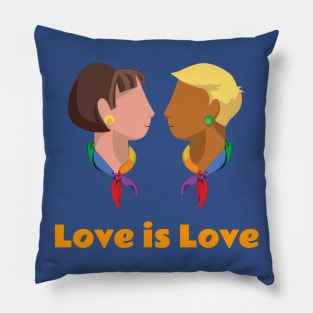 Love is Love Pride Rainbow Pillow