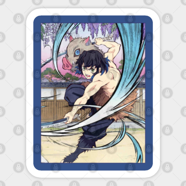 Inosuke Without Mask Demon Slayer Demon Slayer Sticker