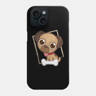 Brown Cute Dog Phone Case