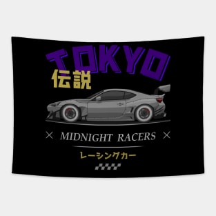 Midnight Racer Silver GT 86 JDM Tapestry