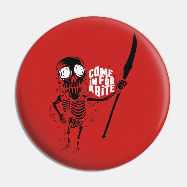 Come in for a Bite Pin by Whatastory