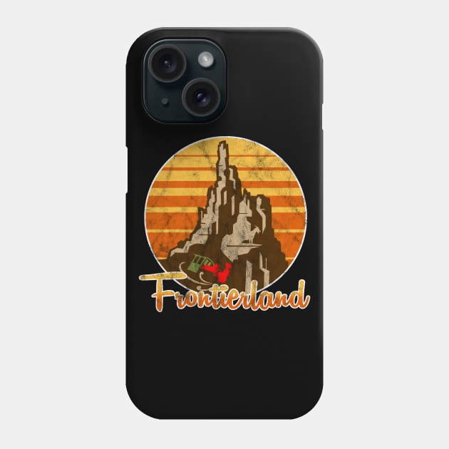 Frontierland / Big Thunder Mountain Vintage 70s (Distressed) Phone Case by kruk