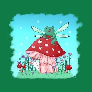 Fairy frog on a mushroom T-Shirt