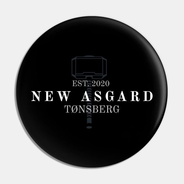 New Asgard (White) Pin by winstongambro