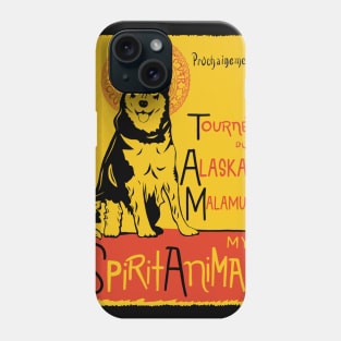 Funny Alaskan Malamute Cute Dog Chat Noir Mashup Art Phone Case