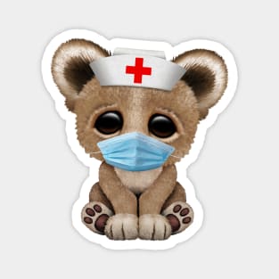 Cute Baby Bear Nurse Magnet