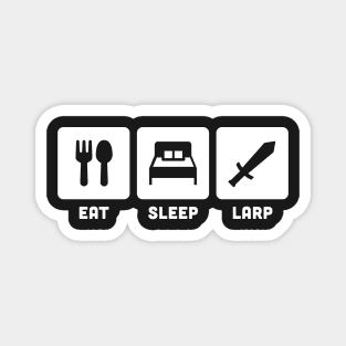 Eat, Sleep, LARP | Funny LARPer Design Magnet