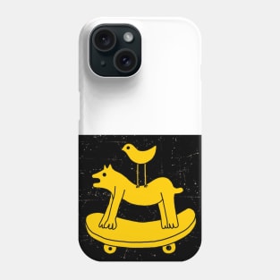 skateboarding dog Phone Case