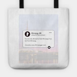 Funny Winnipeg Print Tote