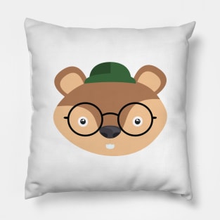 Beaver Vector design Pillow