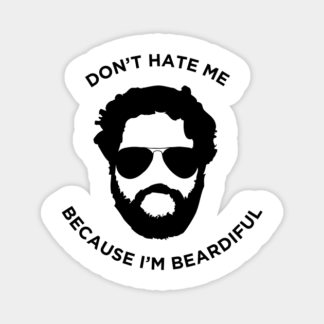 Beardiful Magnet by Fun-E-Shirts