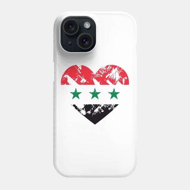 IRAQ FLAG HEART Phone Case by jasebro