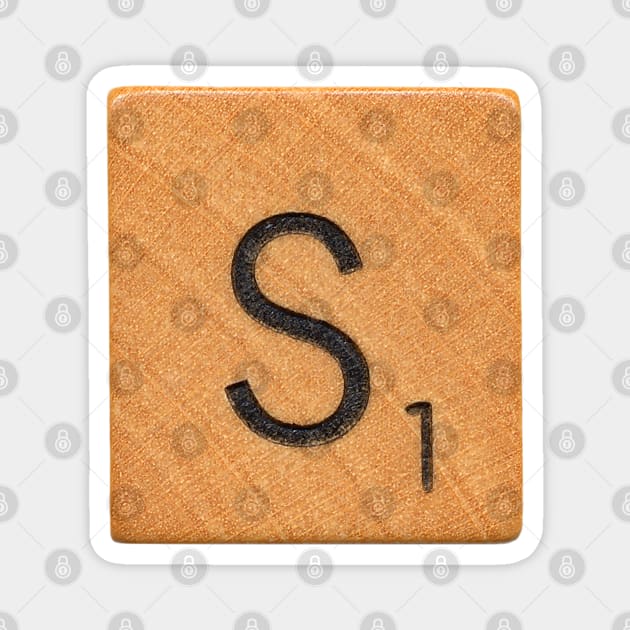 Scrabble Tile 'S' Magnet by RandomGoodness