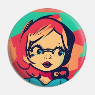 Strawberry girl Pin