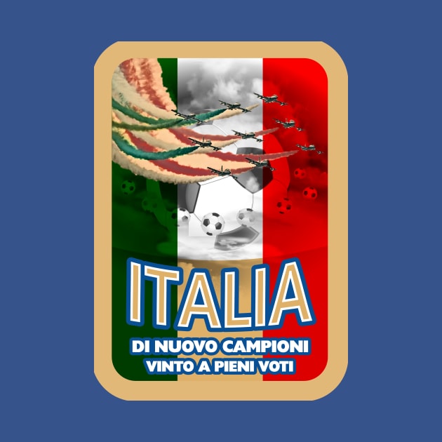 Italia European Football Won with Flying Colours by peckiefoureyes