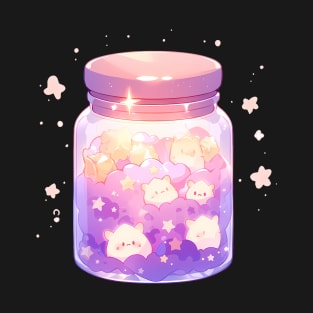 Cute Gummy Animals Inside of a Jar | Kawaii Delight | Mochi T-Shirt