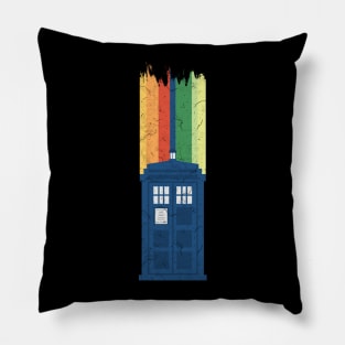 A New Doctor Is In The House - 13th Stripes Blue Police Box 2 Pillow