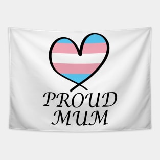 Proud Mum LGBT Gay Pride Month Transgender Flag Tapestry