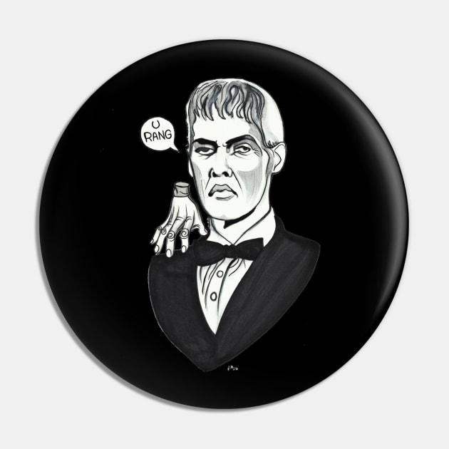 Lurch and Thing Pin by jilliandohertyart