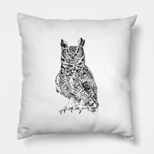 Owl Print Pillow