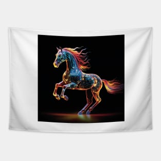 Horse Neon Art 1 Tapestry