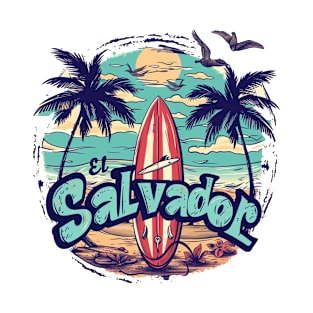 Surf City El Salvador El Sunzal SV Sivar Salvadorian playas T-Shirt