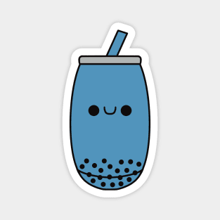 Cute Kawaii Blueberry Bubble Tea Magnet