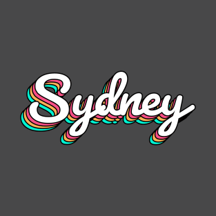 Sydney Australia Retro Script T-Shirt