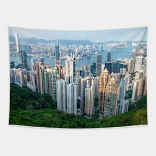 Hong Kong Skyline from Victoria Peak Tapestry